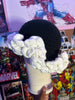 Black and White Ruffle Hat