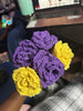 Crochet rose bouquets