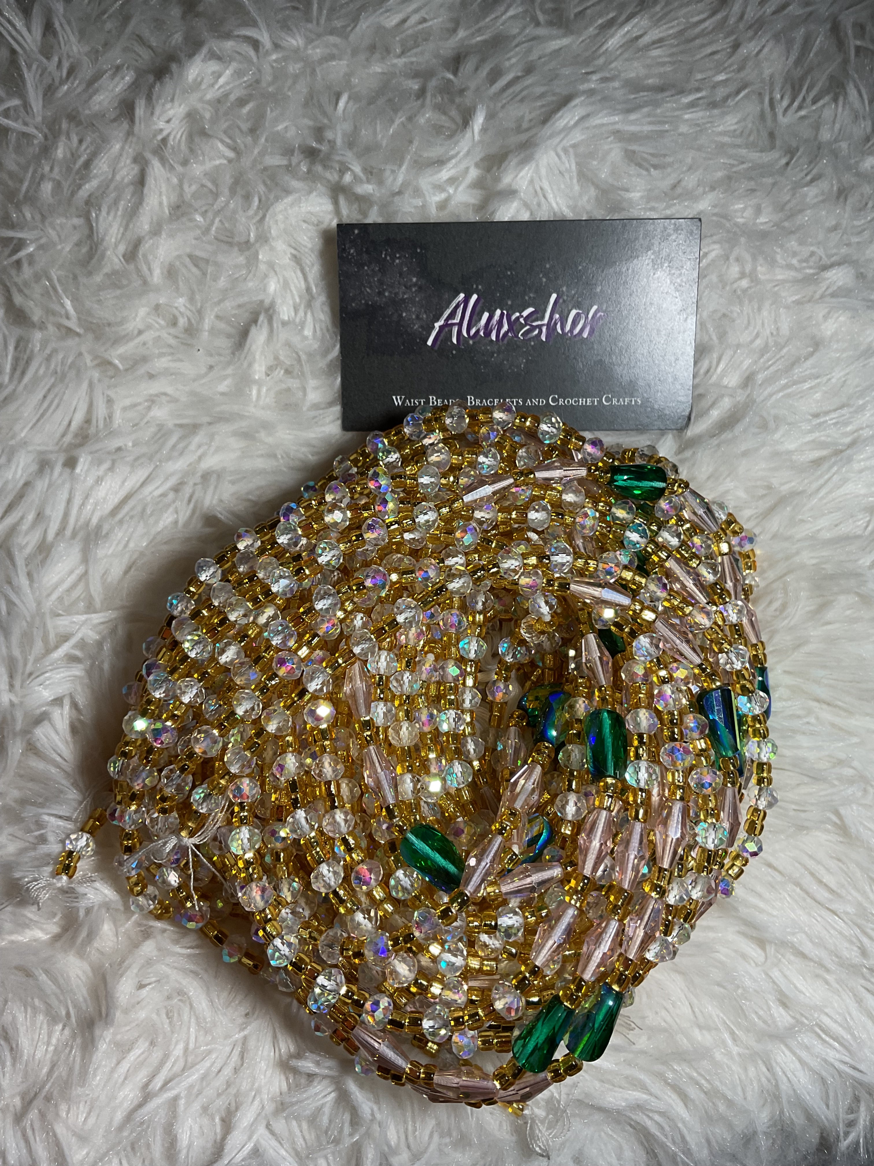 Clear emerald beads