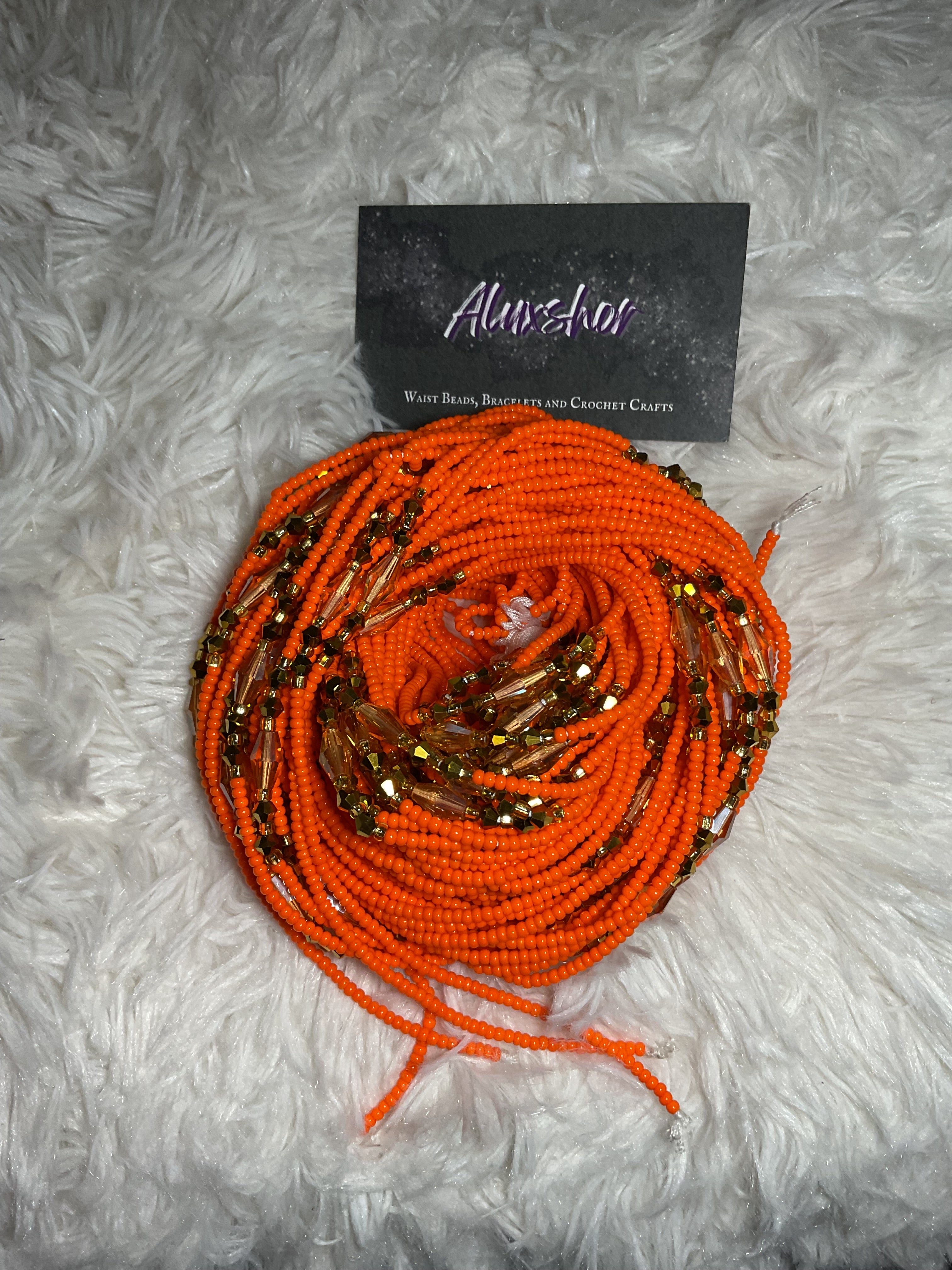 Orange Jewel beads