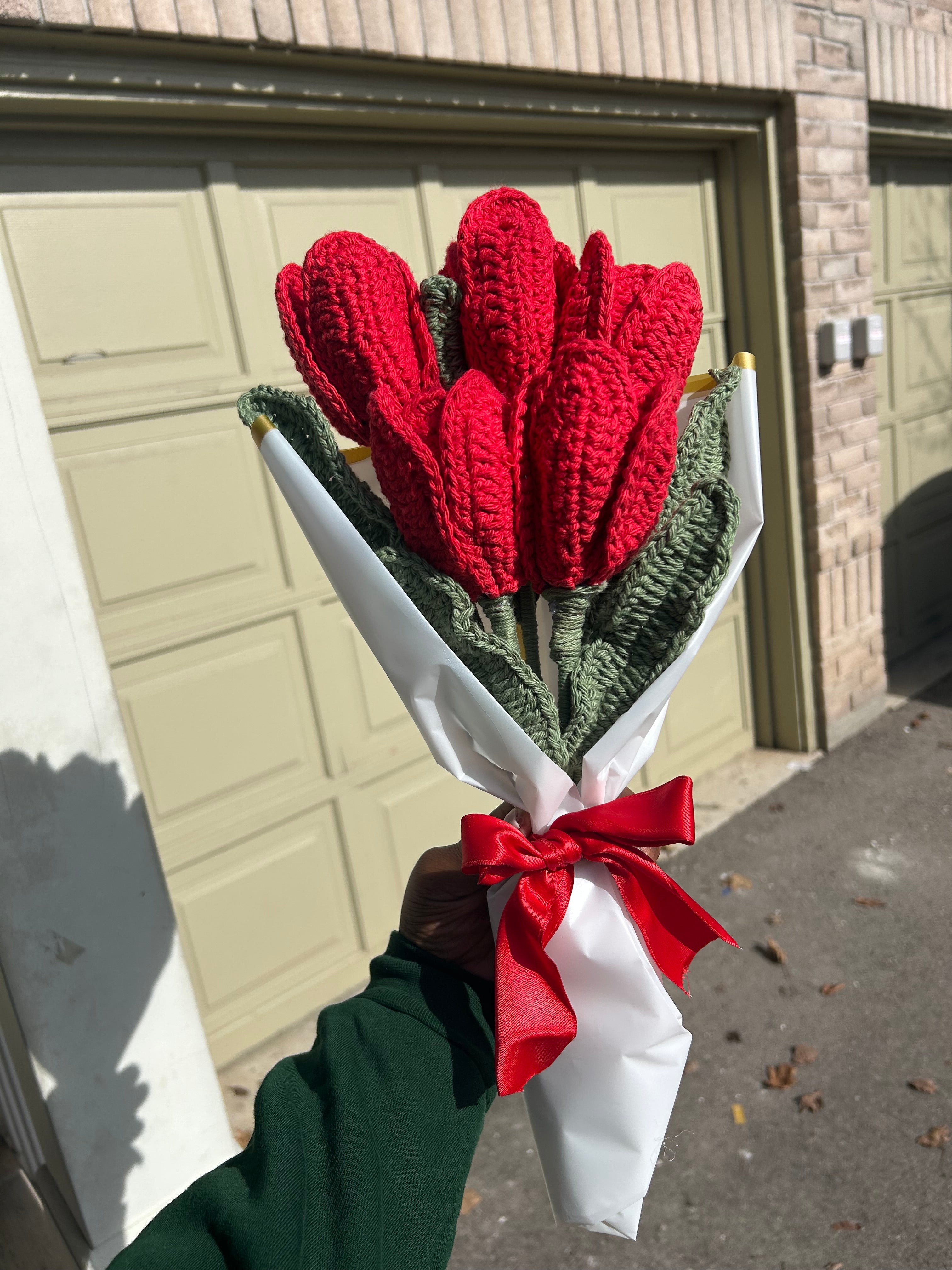 Crochet Tulip bouquet