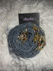 Gray gemmed beads