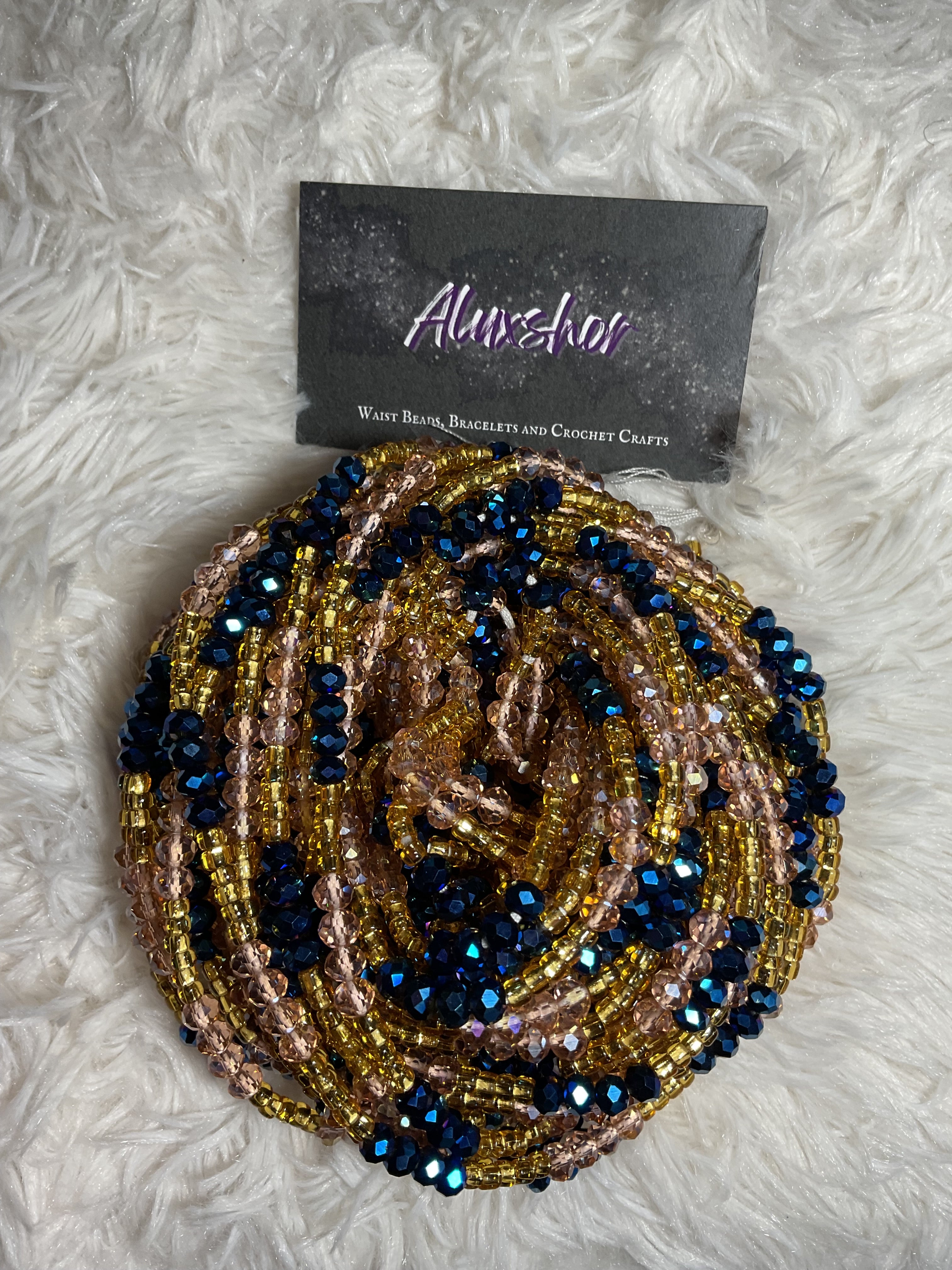 Pink blue dream beads