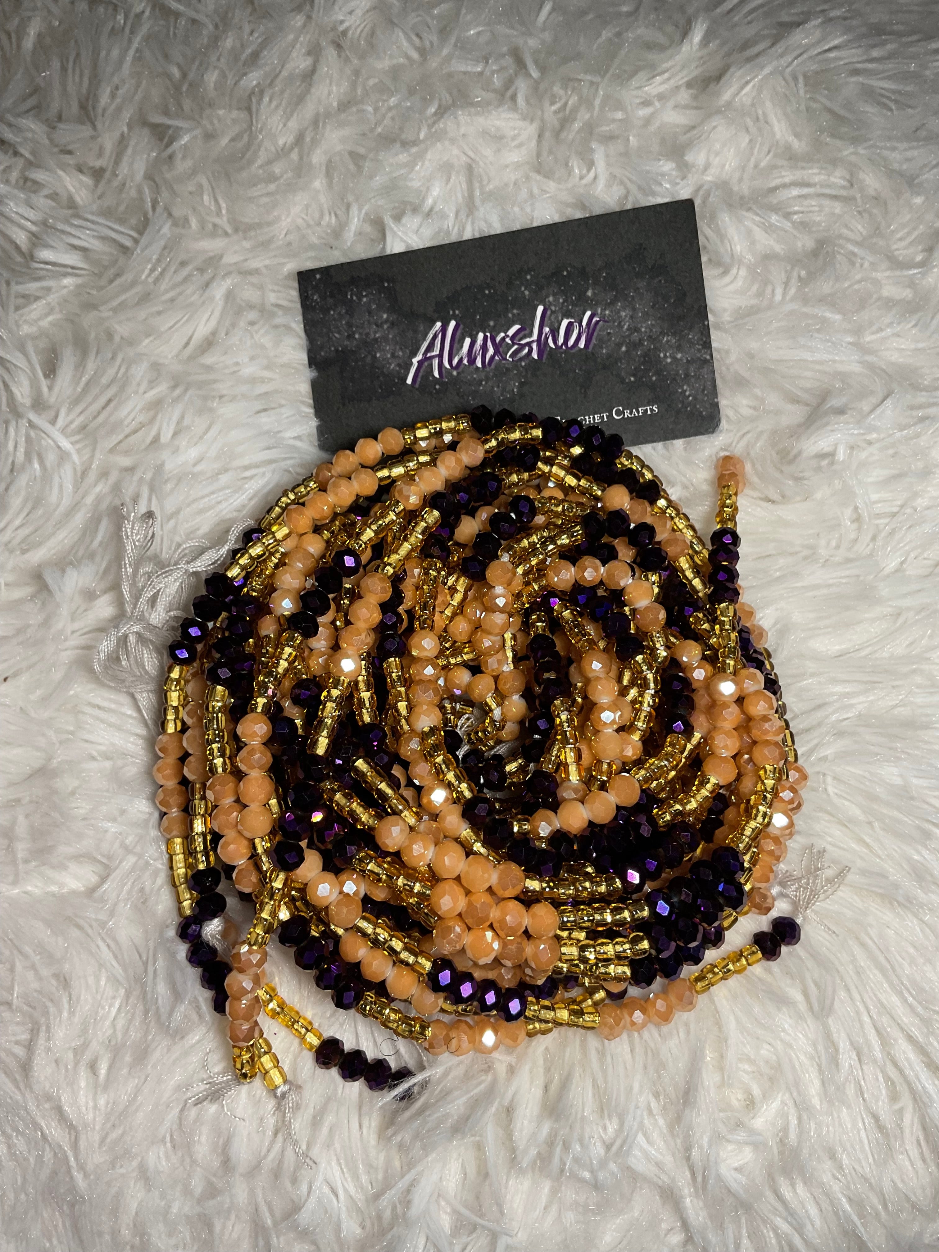 Purple peach dream beads