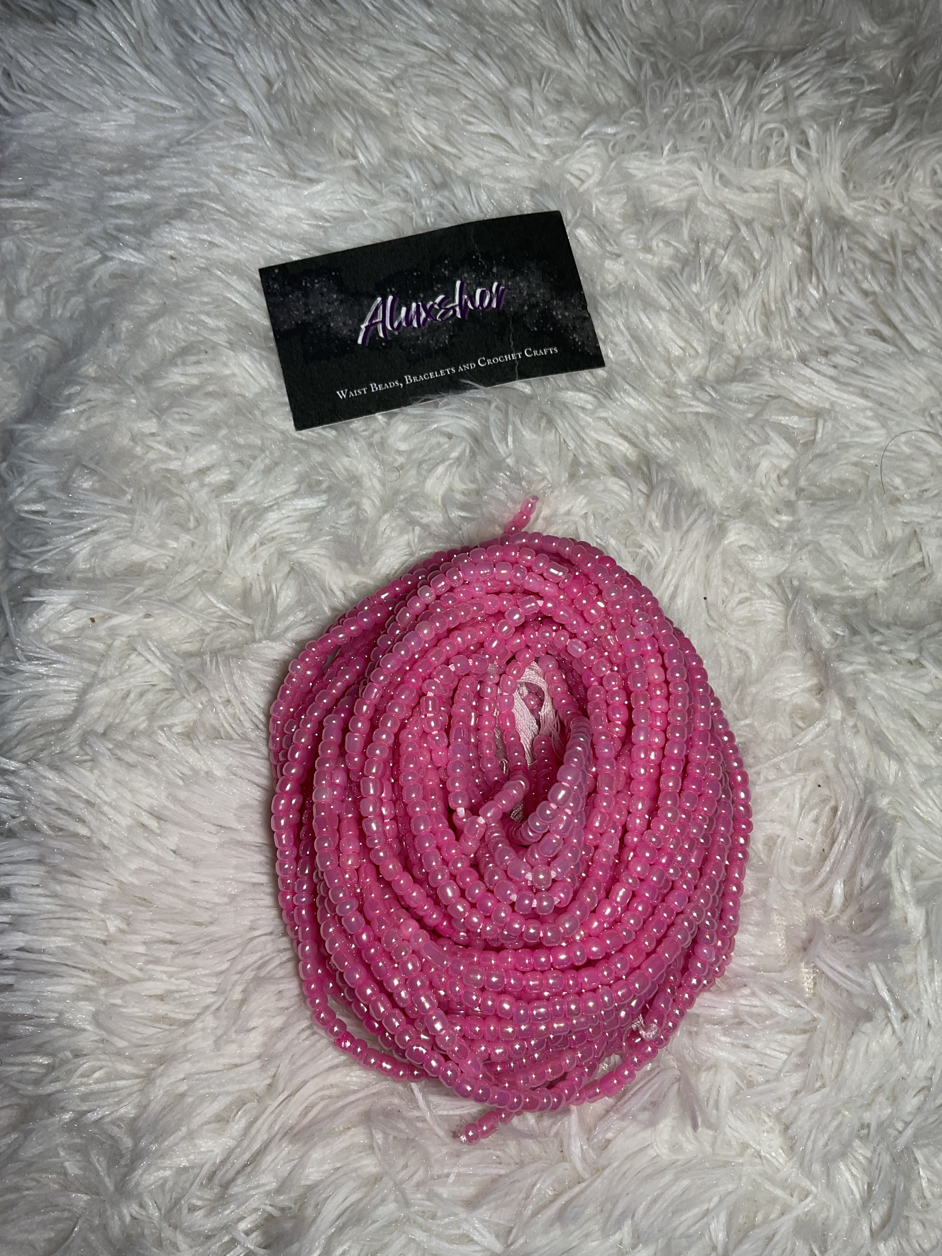 Pink beads
