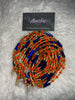 Orange stone beads