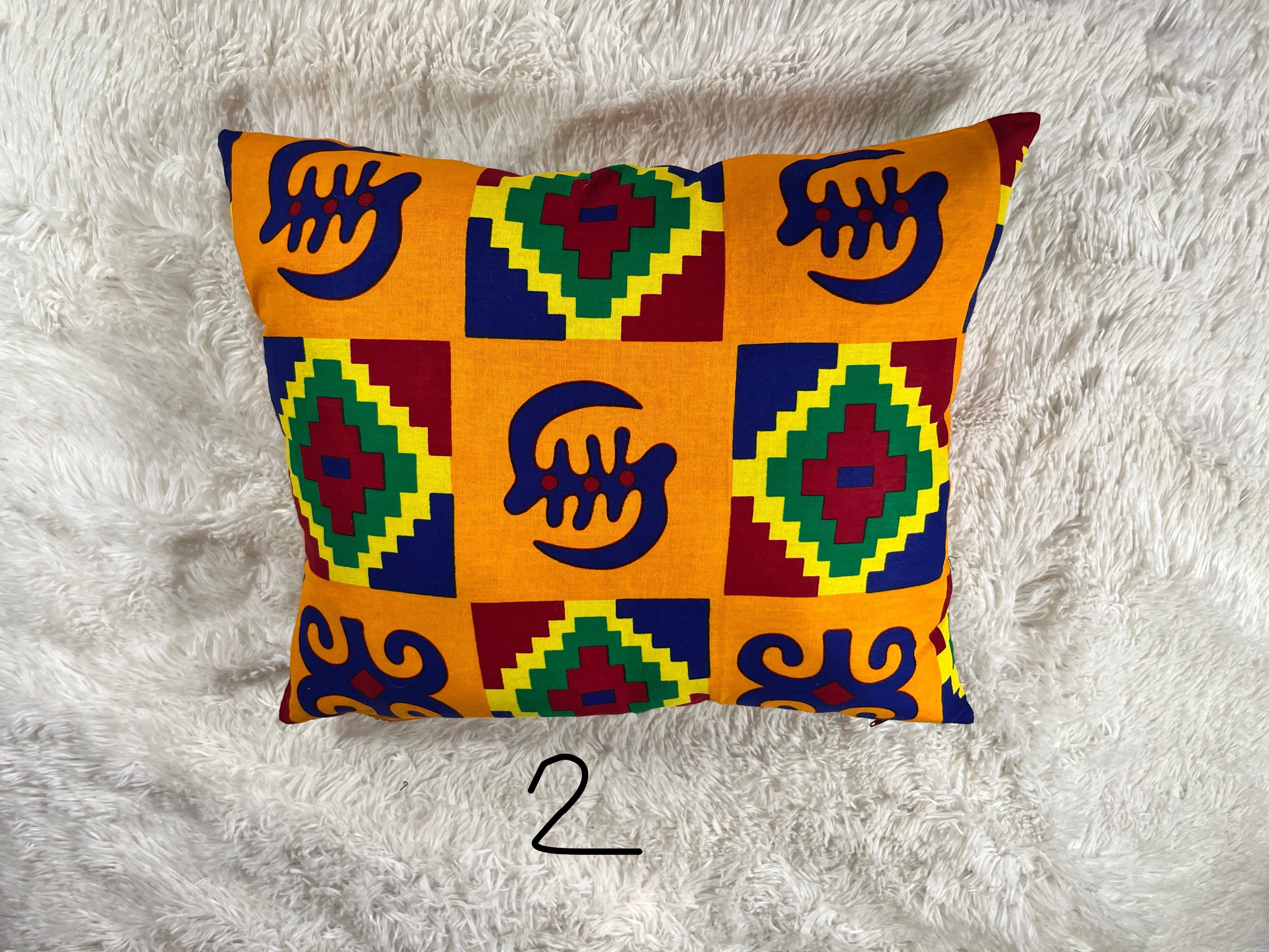 Kente print Pillows