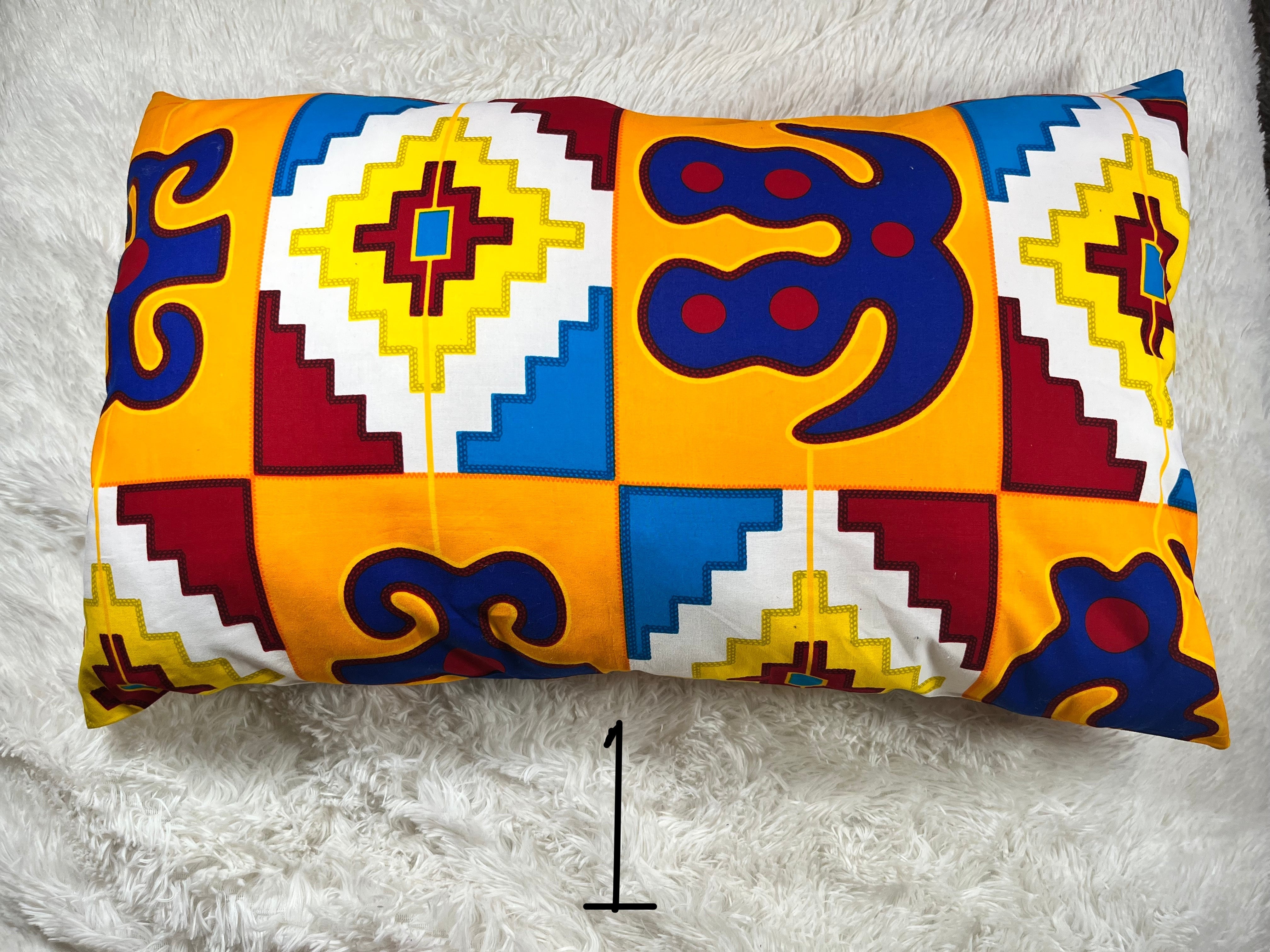 Kente print Pillows