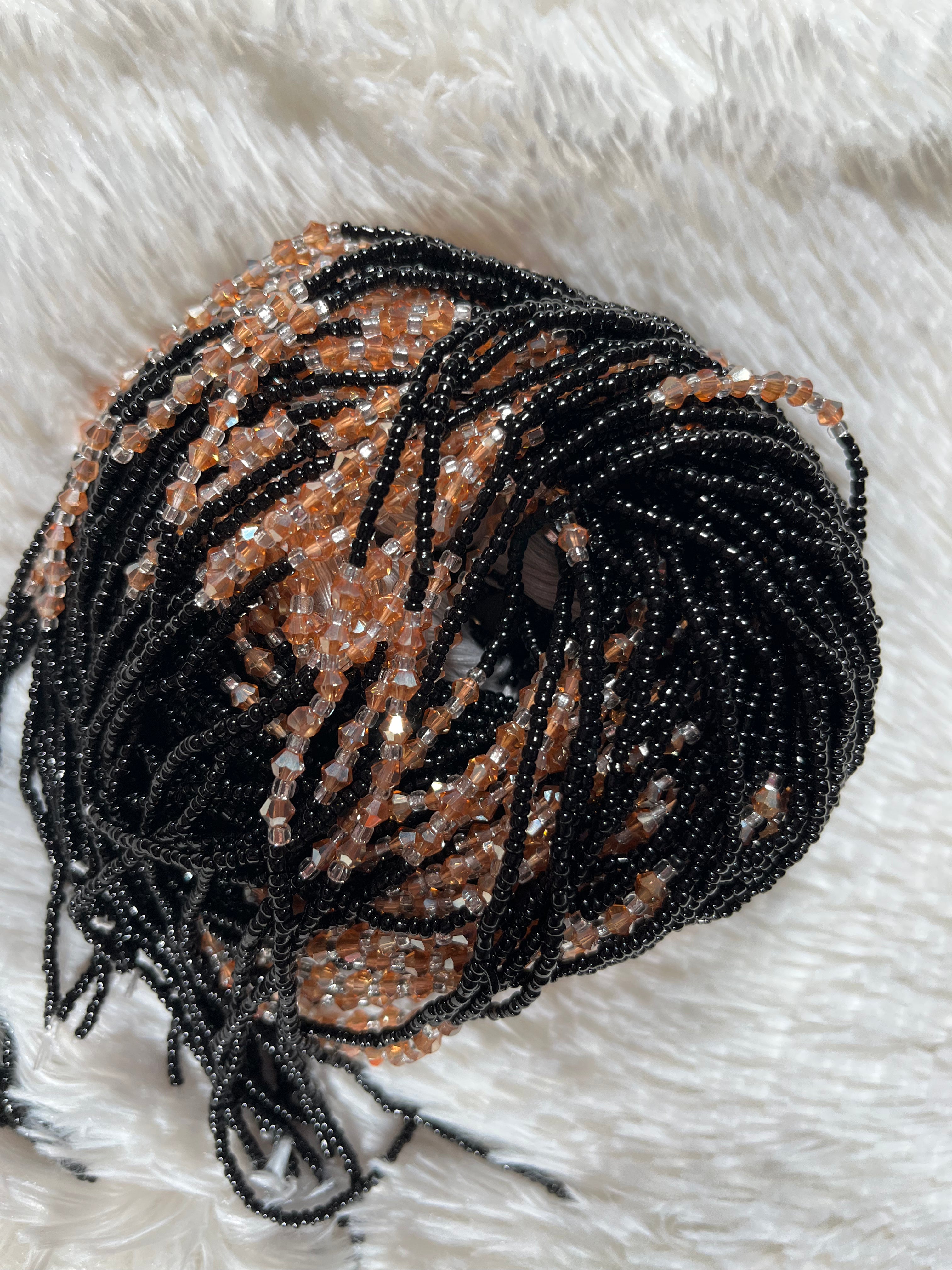 Black Gemmed Beads
